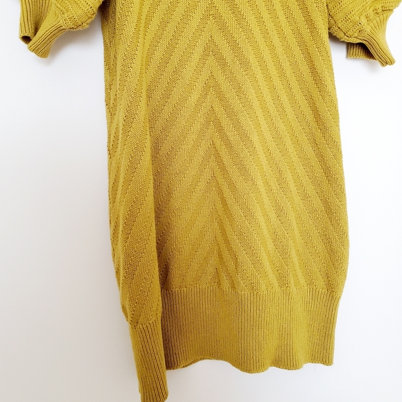 Happy Nature mustard puff-sleeve sweater d… - Picture 4 of 6